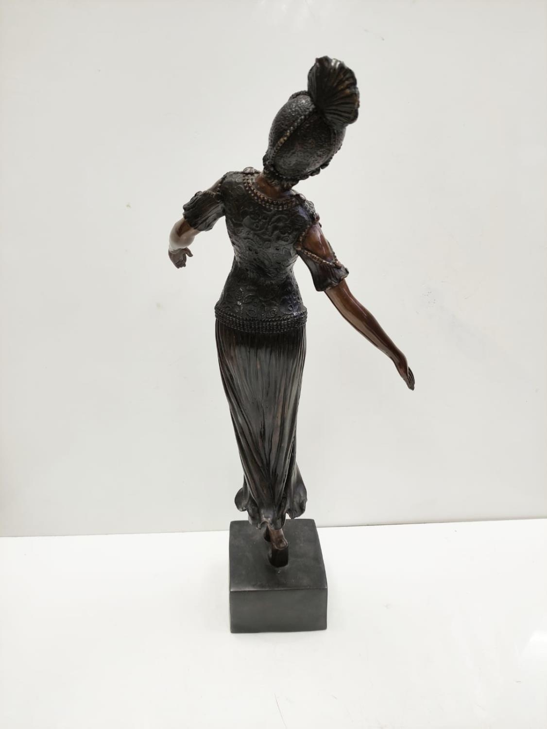 Bronze art deco figure possible of Isadore Duncan, circa 1920's. Height 60cm, 5kg in weight - Image 6 of 20