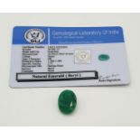 10.20ct Emerald Gemstone GLI CERTIFIED