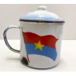 Vietnam War Era Vietcong Enamel Rice Cup.