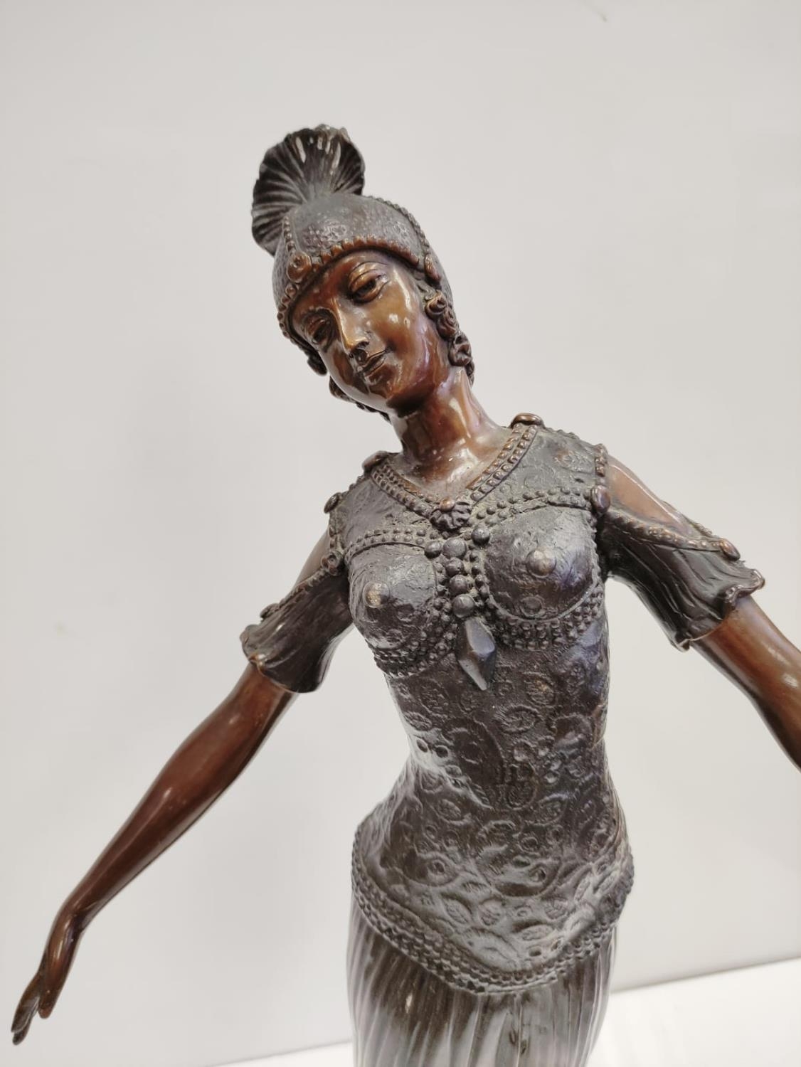 Bronze art deco figure possible of Isadore Duncan, circa 1920's. Height 60cm, 5kg in weight - Image 2 of 20