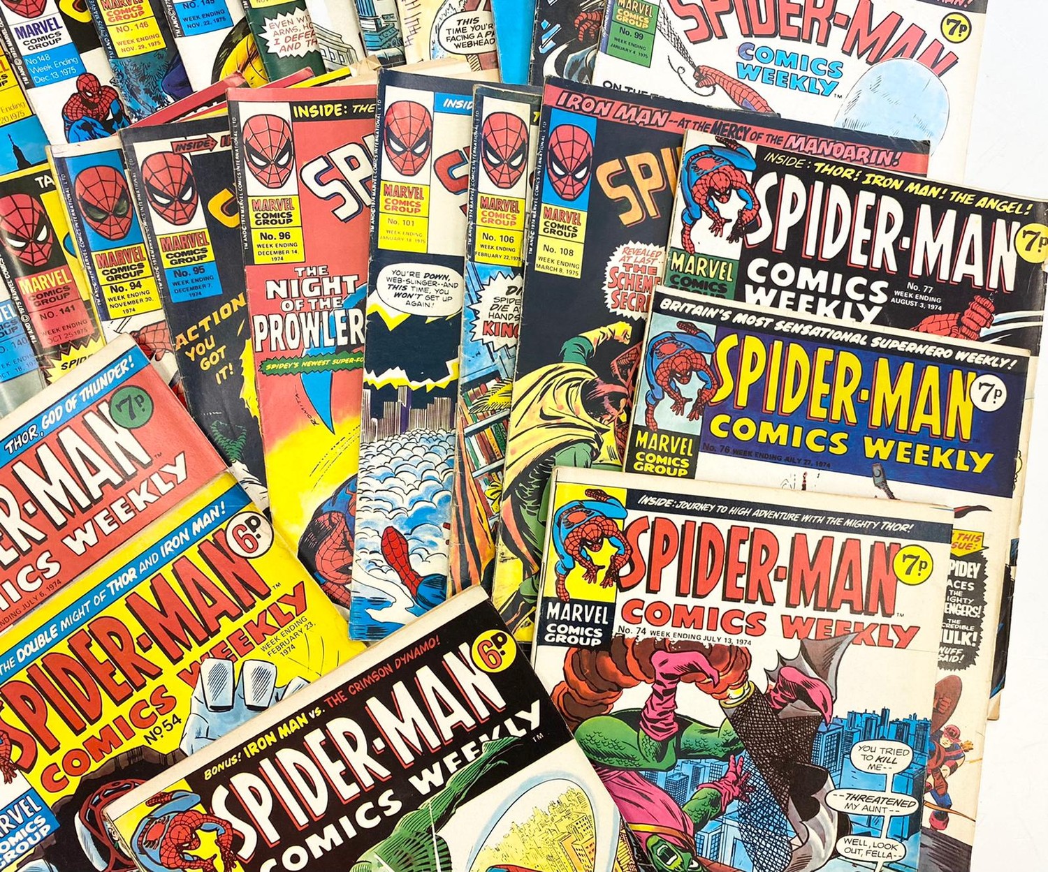 41 x Marvel comics. Spider-Man Comics Weekly. Dating from 1974 - 1975 - Image 5 of 7