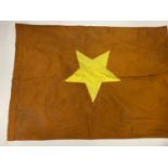 Vietnam War Era North Vietnam Army Flag. 74 x 56 cm.