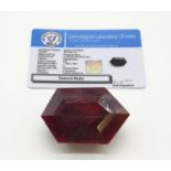 585ct Massive Size Hexagonal Ruby Gemstone GLI CERTIFIED