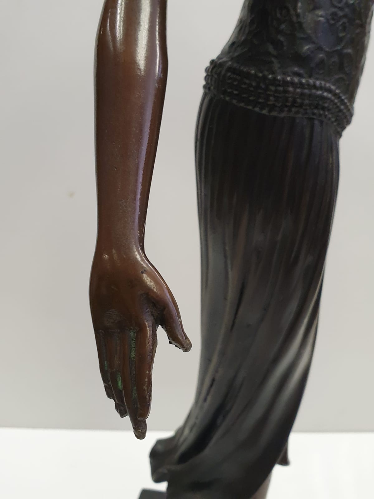 Bronze art deco figure possible of Isadore Duncan, circa 1920's. Height 60cm, 5kg in weight - Image 15 of 20