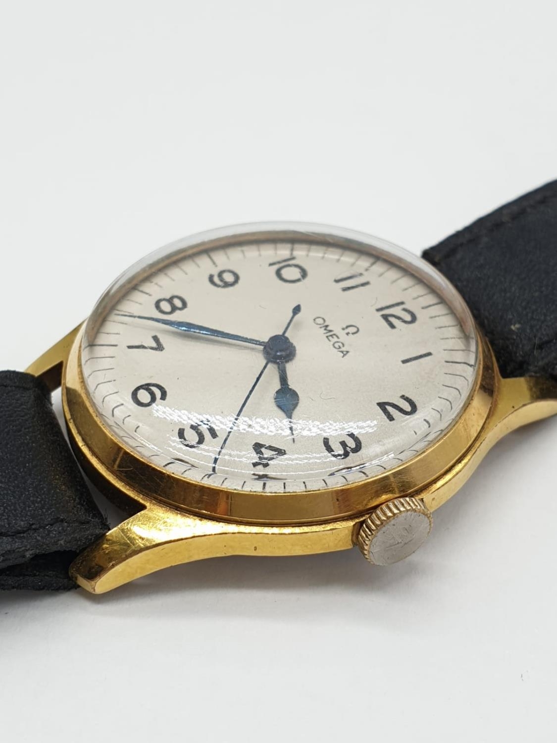 1940's OMEGA GENTS wrist WATCH in original box, very good condition, in full working order - Image 9 of 9