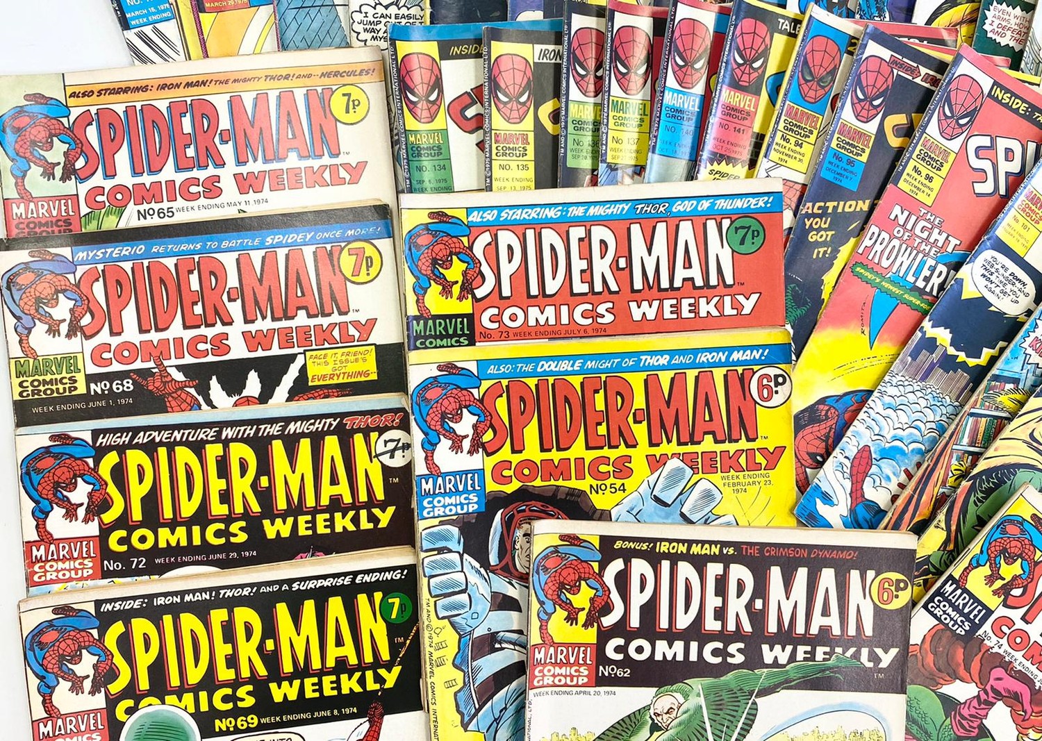 41 x Marvel comics. Spider-Man Comics Weekly. Dating from 1974 - 1975 - Image 6 of 7