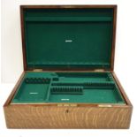 Walnut cutlery box circa 1900s, 50x35cm approx