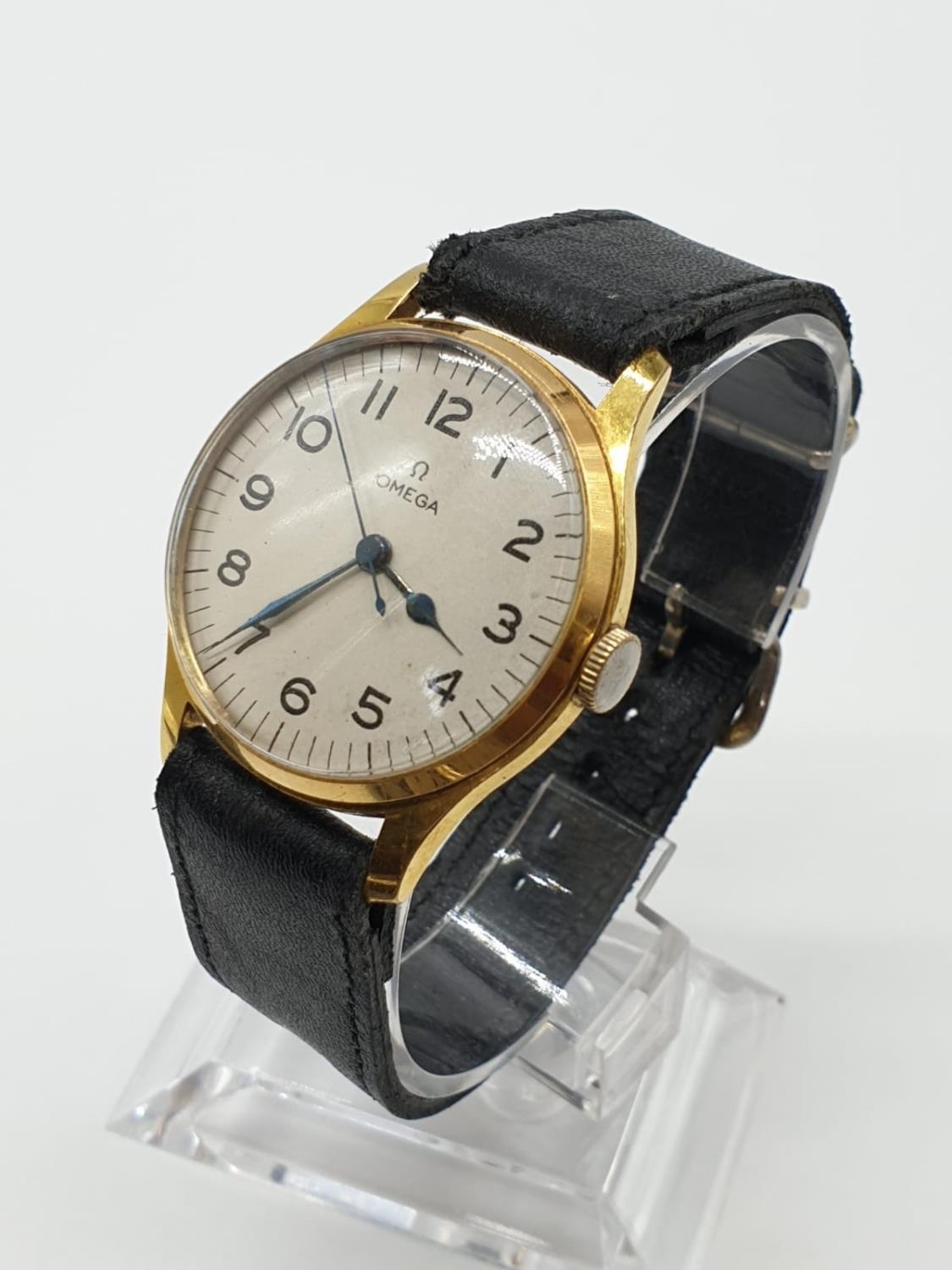 1940's OMEGA GENTS wrist WATCH in original box, very good condition, in full working order - Image 2 of 9