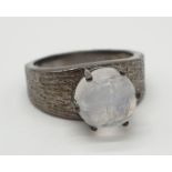 5.2ct moonstone S size silver ring