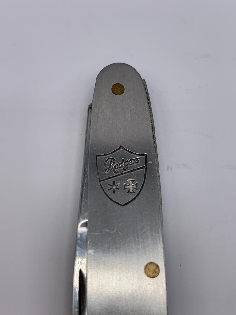 2 x Vintage stainless steel pipe smokers tools in pen knife form. One having the shape of a pipe, - Image 7 of 7