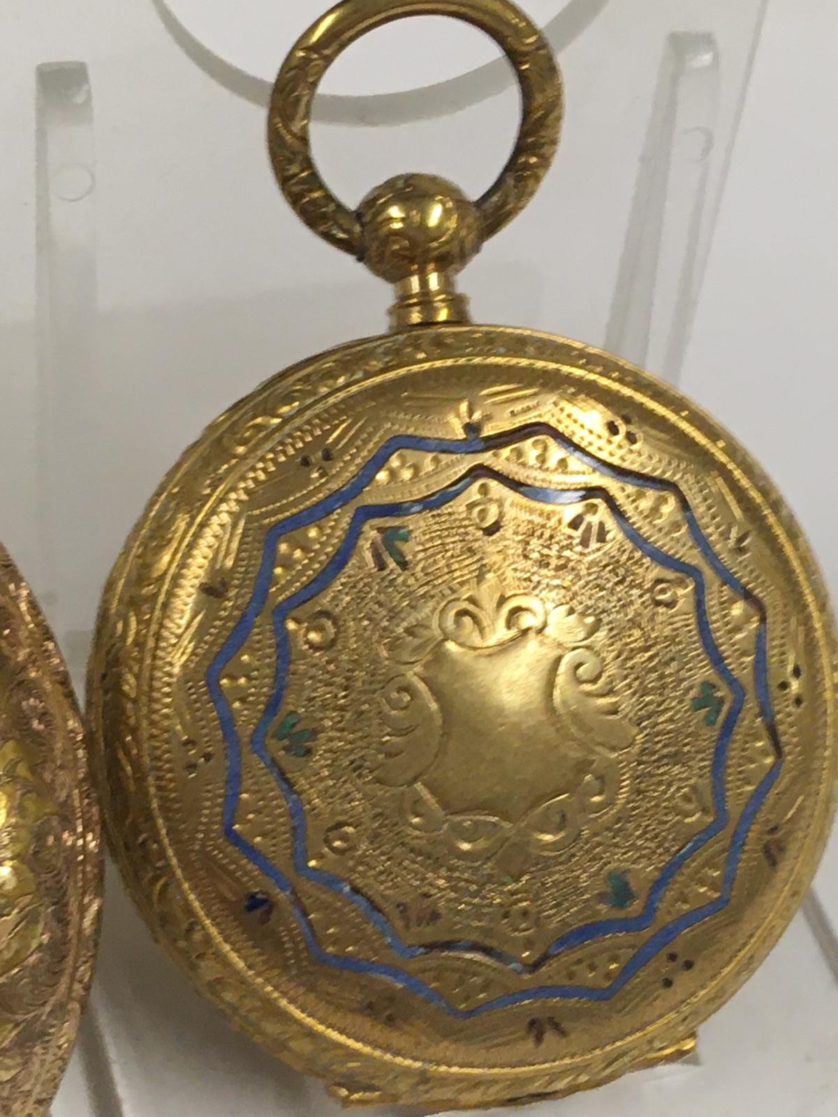 Antique pocket watch cases AF - Image 8 of 8