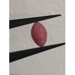 1 Conch pink Pearl Baroque shape with Intense Pink colour and good flame 1.695ct, come with