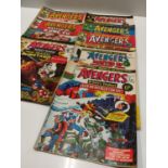 17 editions of Vintage 'The Avengers' Marvel Comics.