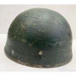 WW2 British Para Helmet. Late War type with original canvas chin strap. The liner is WW2 design