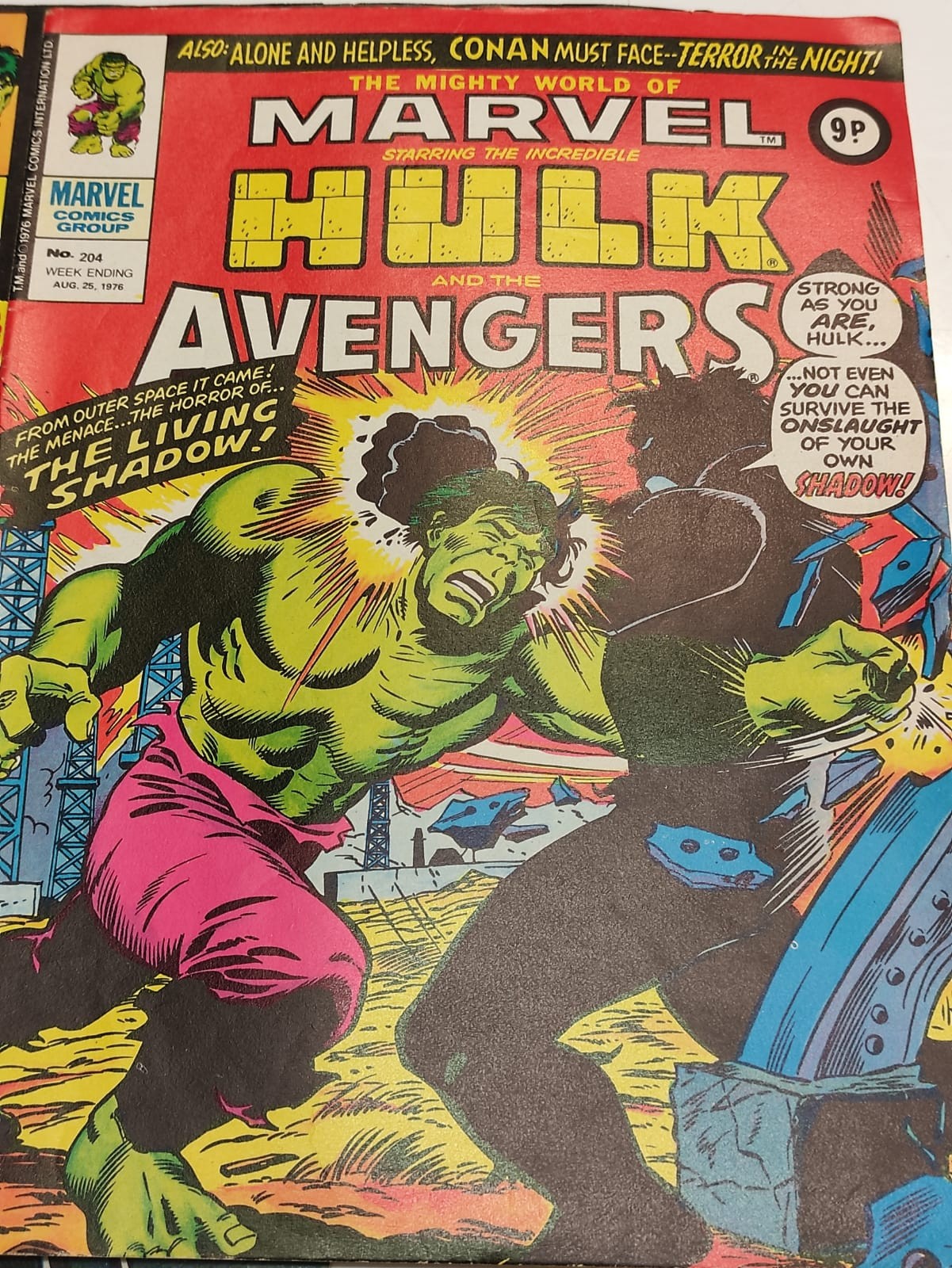 4 x Marvel comics. The Mighty World of Marvel Starring the Incredible Hulk. Dating from 1976 - 1978. - Image 6 of 6