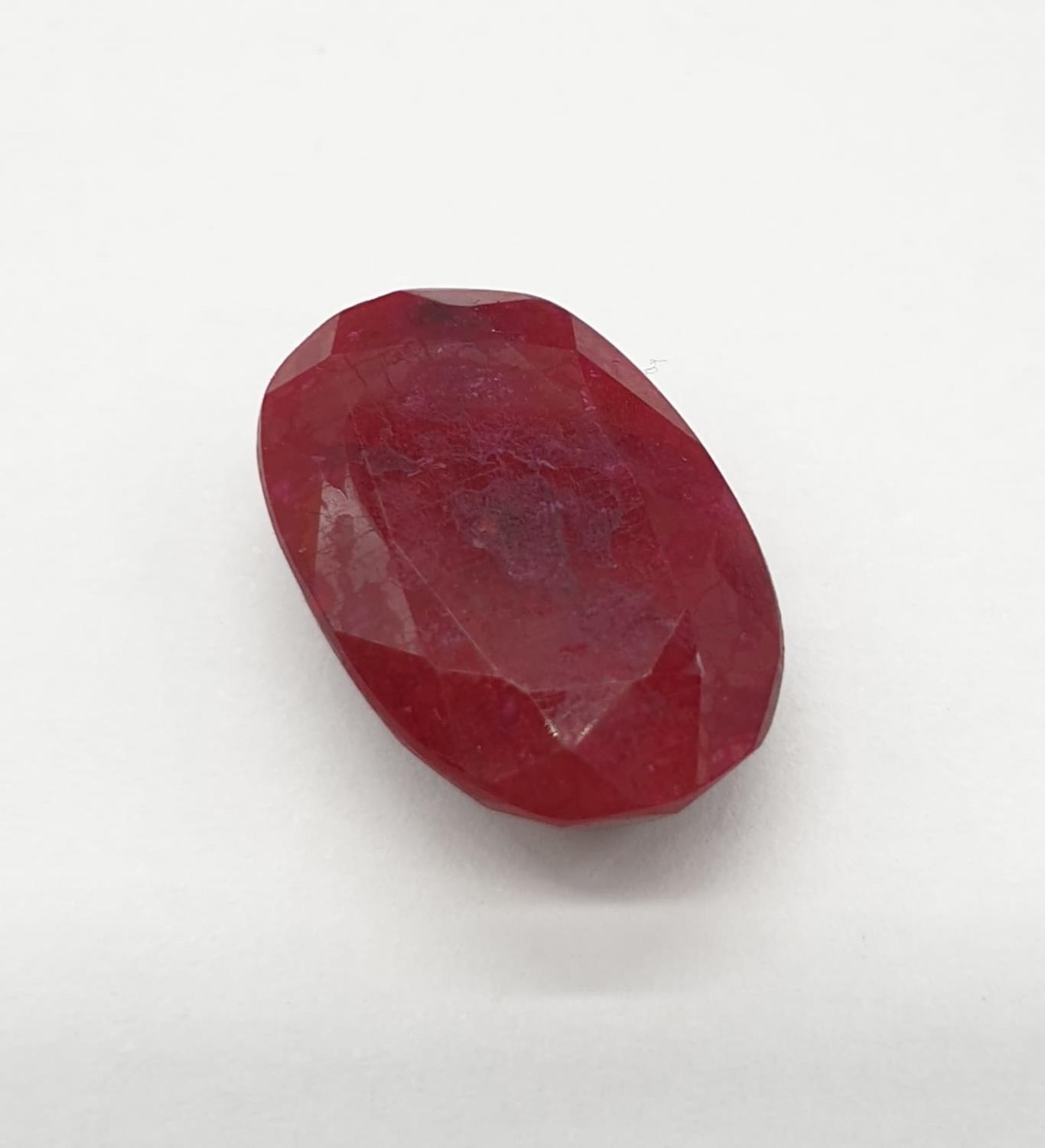 13.68ct Ruby Gemstone IDT CERTIFICATED