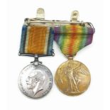A pair of WW1 Naval medals. The war medal and the Victory medal. Awarded to able seamen J.W. Coy