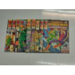 9 x Marvel comics. 1977 Super Spider-Man and Captain Britain.