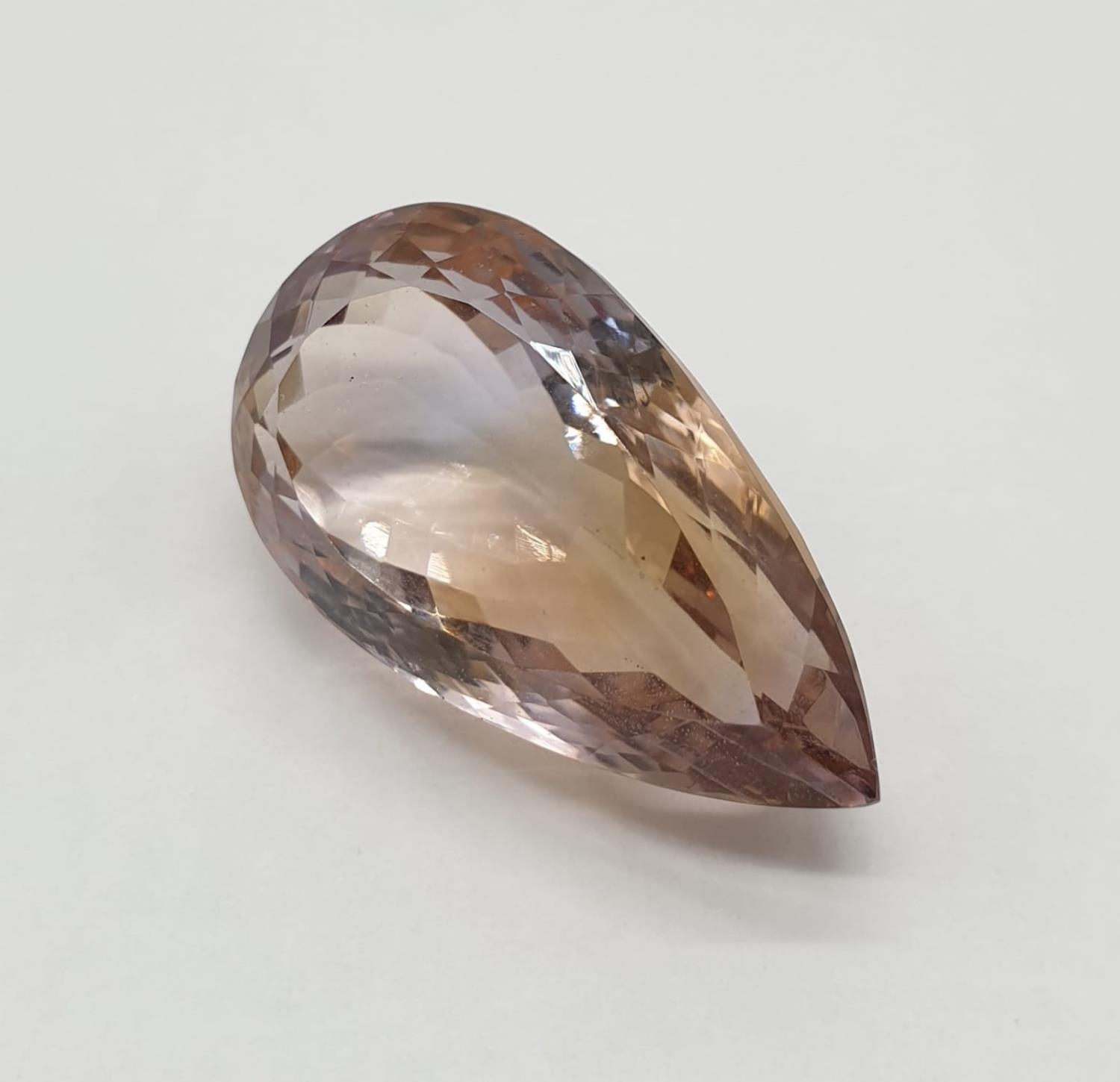 22.14ct Ametrine Pear Shape ITLGR CERTIFIED