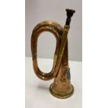 Boer War Period Queens Own Cameron Highlanders Bugle. Old heavy, solid made example.