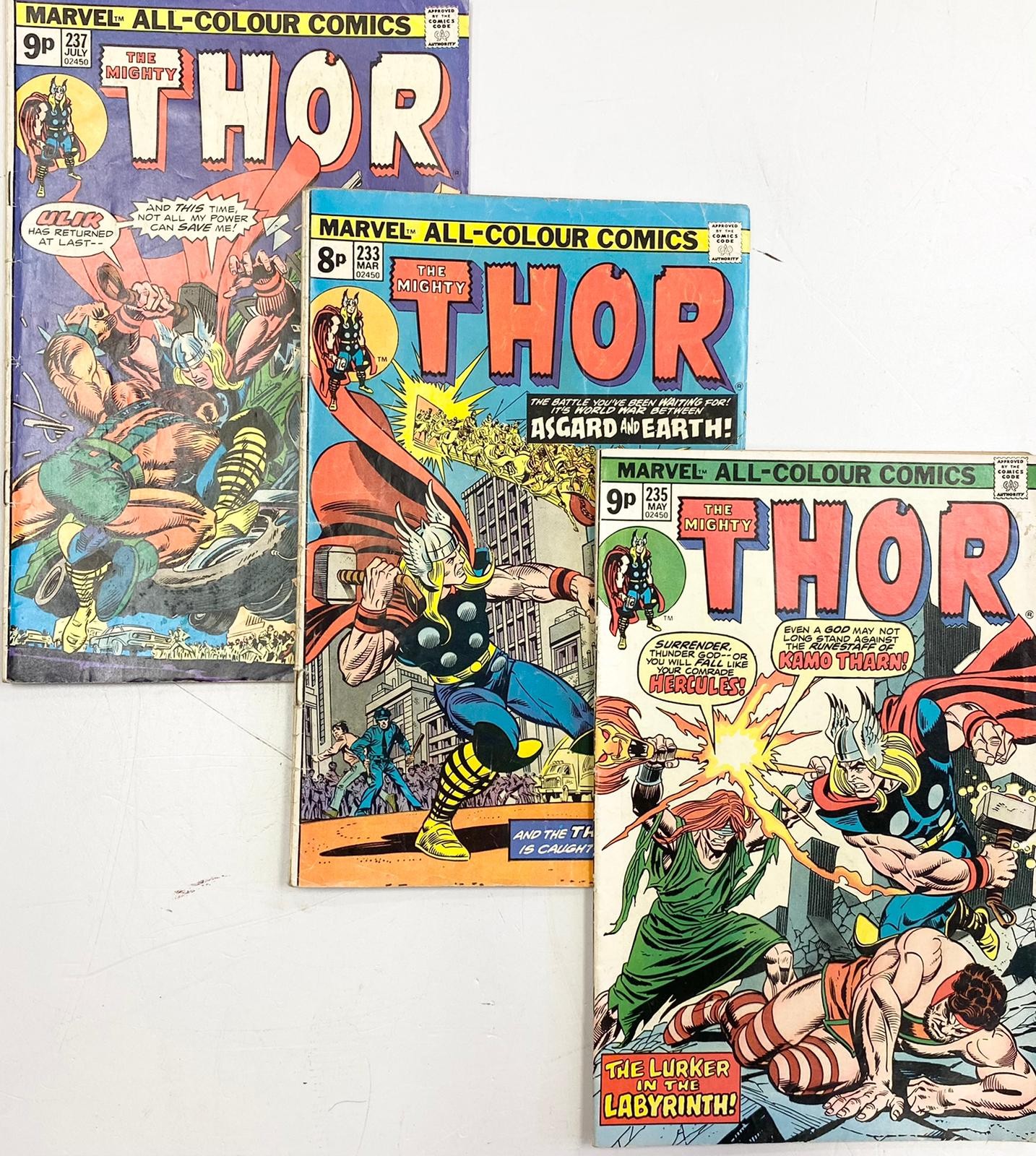 6 editions of Vintage Marvel 'The Mighty Thor' comics. - Image 3 of 3