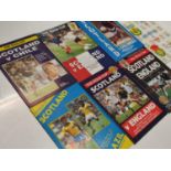 11x Rous cup football programs 1985-89 plus 2x England challenge cup programs 1991