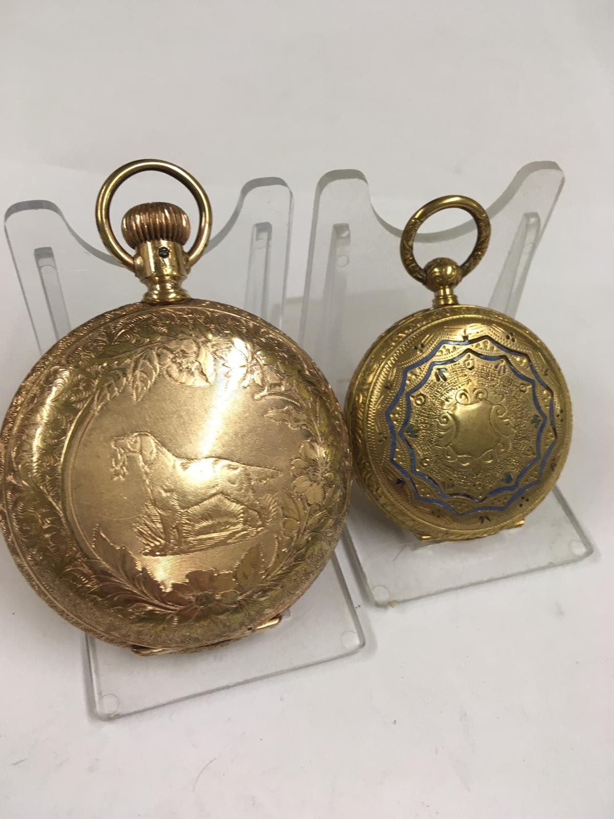 Antique pocket watch cases AF - Image 7 of 8