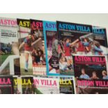 1980 - 1981 Set of 22 Program - Aston Villa