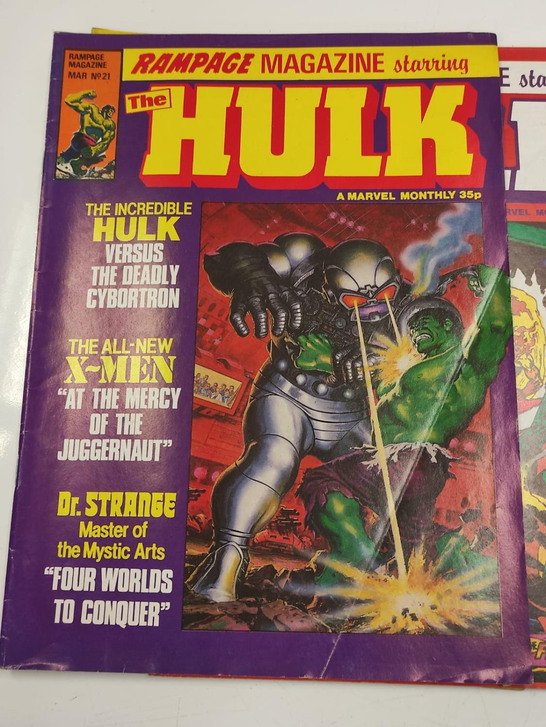 7 editions of Vintage Ramgage Magazines 'The Hulk'.