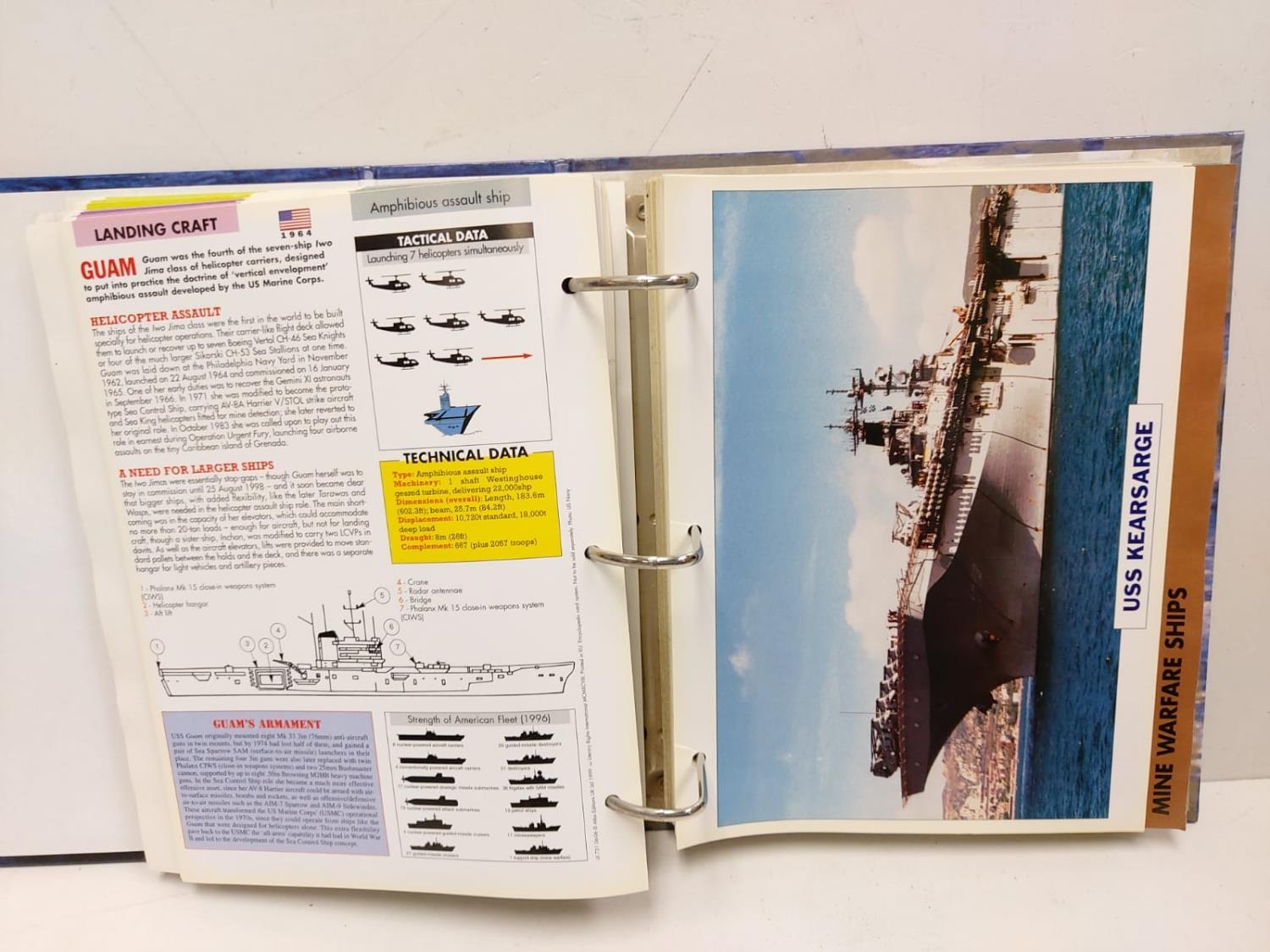 5 Presentation ring binders of Atlas Warship maxi cards & folders. Over 1000 pieces. - Image 3 of 4