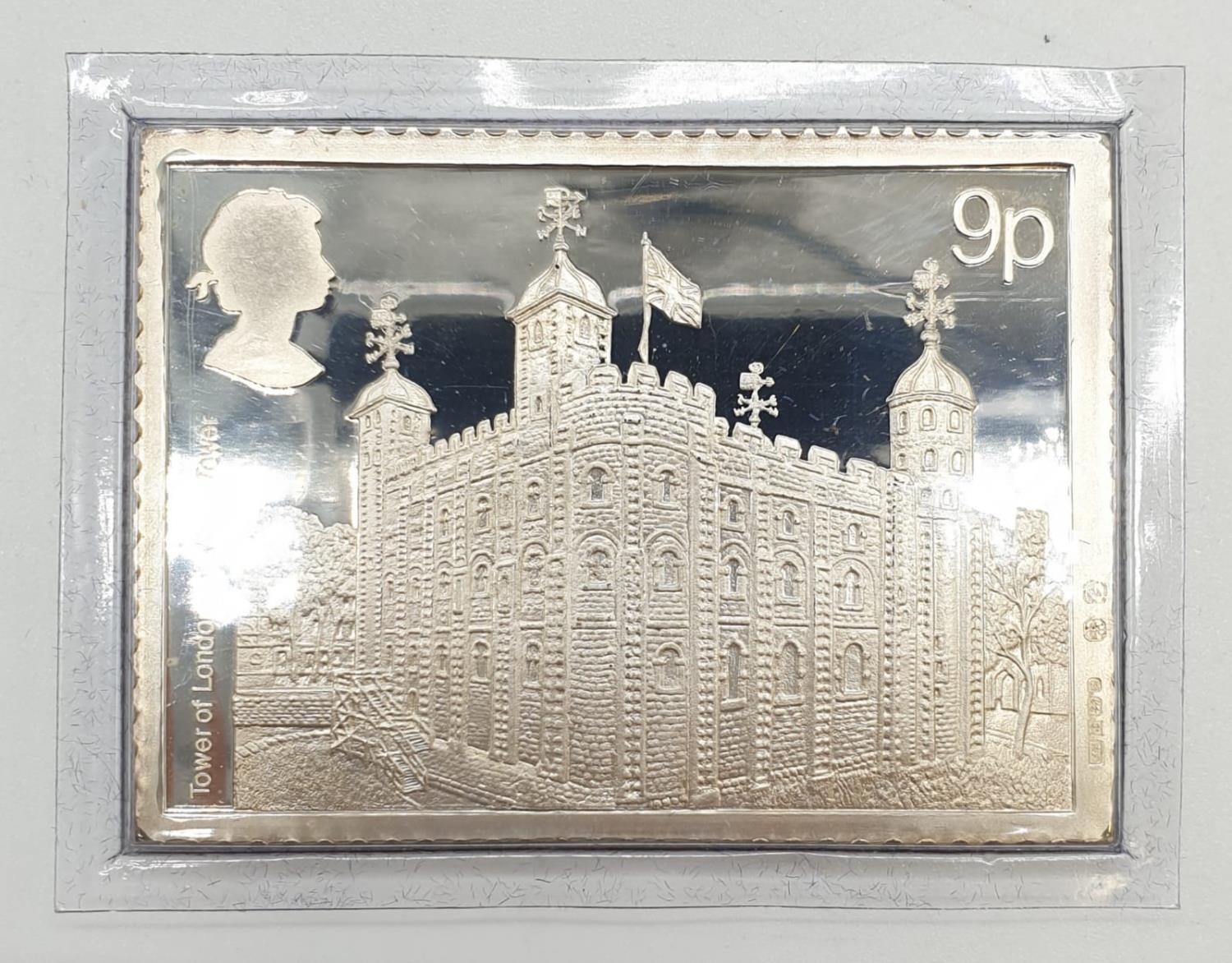 DANBURY MINT 900TH ANNIVERSARY TOWER OF LONDON stamp collection to include SILVER stamp ingot, - Image 2 of 10
