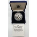 ROYAL MINT 1991 £2 FALKLAND ISLANDS ROYAL WEDDING 10 YEAR ANNIVERSARY SILVER 28.28G