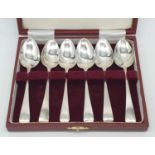 Antique silver set of teaspoons, clear Hallmark for Walls & Hayne London 1833. Old English shape