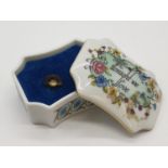 Franklin porcelain 'Melodies of Love' music box - 'Tonight we Love'. In working order.