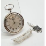 Retro pocket watch from 'The Heritage Collection', having key wind and skeleton back. Original Box.