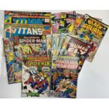 Mixed lot of 15 editions 1970/80's Marvel DC Comics.