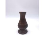 Miniature Black Boy wood vase container. 12cm high.