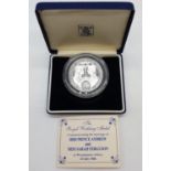 ROYAL MINT 1986 SILVER coin to commemorate the ROYAL WEDDINGS, weigh 37G in original box and papers