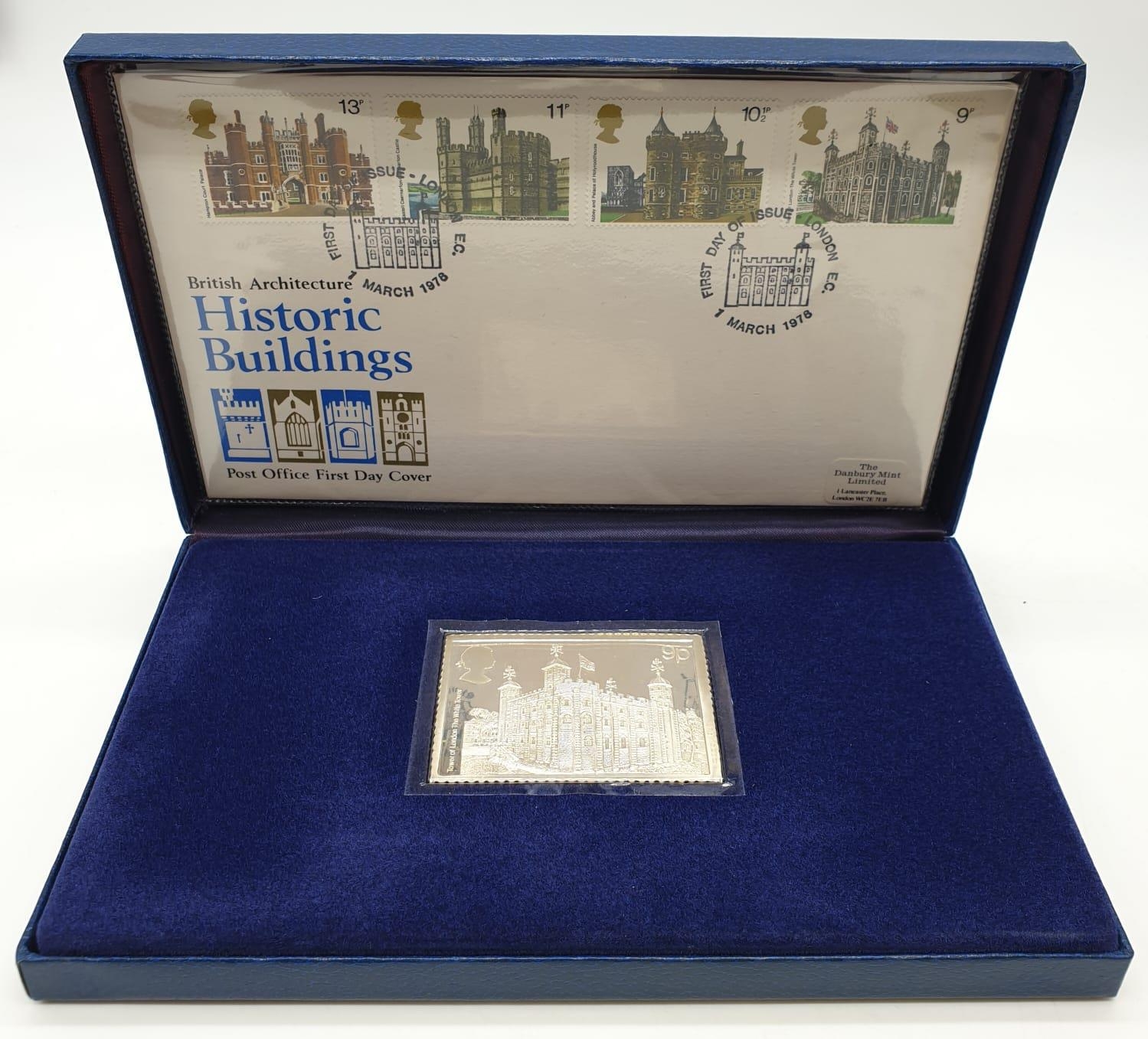 DANBURY MINT 900TH ANNIVERSARY TOWER OF LONDON stamp collection to include SILVER stamp ingot, - Image 4 of 10