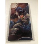 Iconic Batman canvas picture, in good condition. 30 x 60cm