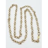 Bvlgari 18ct gold neck chain, 86cm long and 58g weight