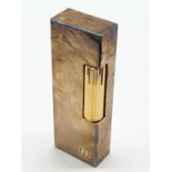 Dunhill mottled gold finished lighter, needs cleaning