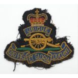 Vintage Royal Artillery Blazer Badge. Height 8cm, Width 8.5cm.