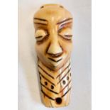 Antique, early 19th century African ivory pendant from the 'Pende tribe of the Congo'. 11cm long.