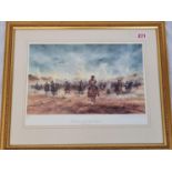 Royal Doulton limited edition F&G coloured print "The Charge of the Light Brigade" by David