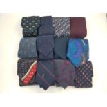 A box of gentlemen's, silk designer ties. A choice of vibrant colours and designs. 20 in total.