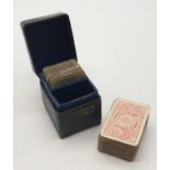 Vintage Patience mini playing card set, 4x4.5cm approx