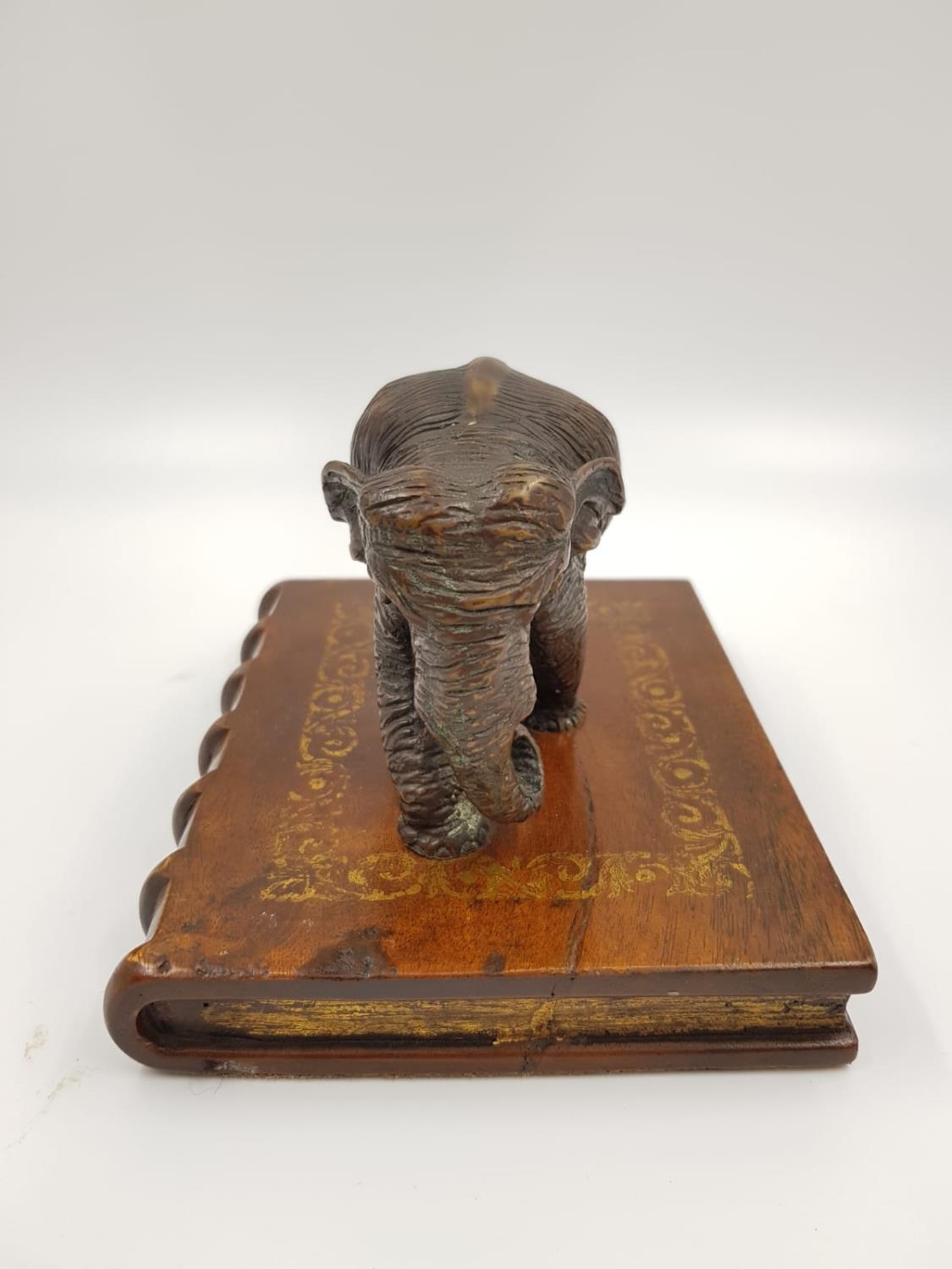 3 Vintage elephant figurines. 1 ceramic, made in France by Sevres, the other two are brass; one of - Image 5 of 11