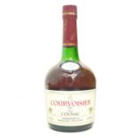 A bottle of vintage Courvoisier cognac.