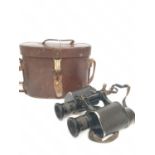 WW1 British Officer Binoculars Dated 1916. Maker Dolland. Broad Band Arrow on the case.